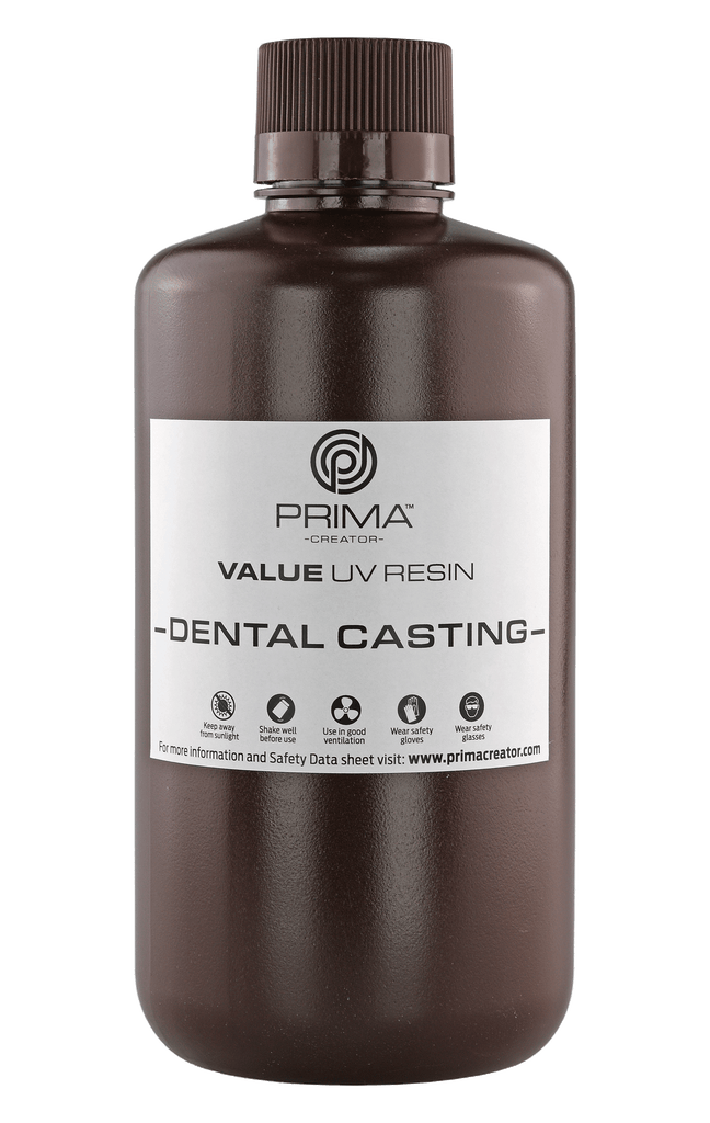 RESINA UV LAVABILE CON ACQUA PRIMACREATOR VALUE - 500 ML - NERO